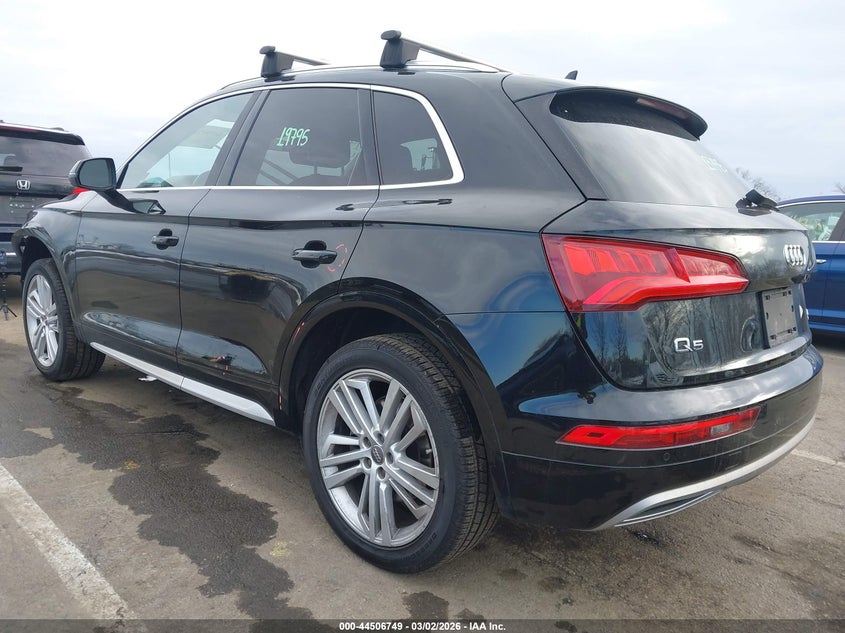 Vin: wa1bnafy0j2238850, lot: 45003505, audi q5 2.0t premium/2.0t tech premium 20183