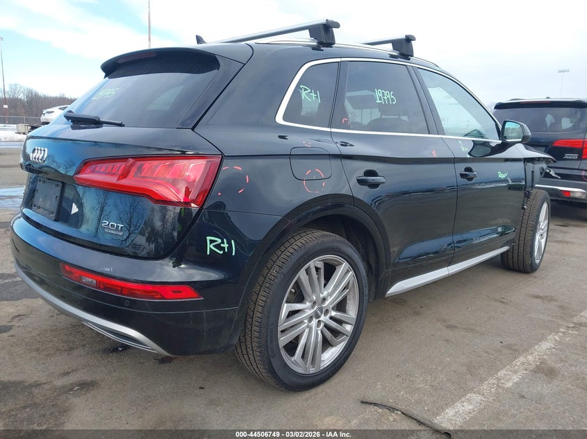 Vin: wa1bnafy0j2238850, lot: 45003505, audi q5 2.0t premium/2.0t tech premium 20184
