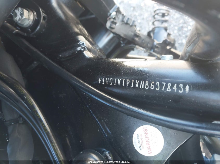 2022 Harley-Davidson Fltrxs VIN: 1HD1KTP1XNB637843 Lot: 44507251