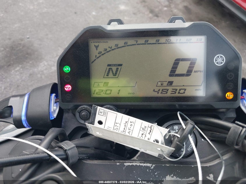 2023 Yamaha Mt-03 VIN: MH3RH20YXPK011511 Lot: 44507378