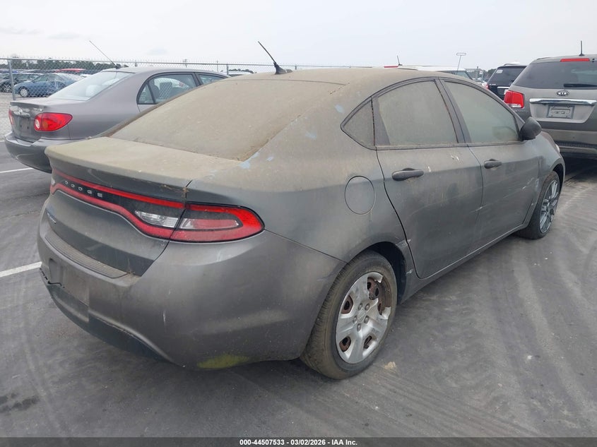 Vin: 1c3cdfaa8dd317975, lot: 45004289, dodge dart se 20134