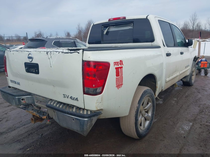Vin: 1n6aa0ec4dn301817, lot: 45005361, nissan titan sv 20134