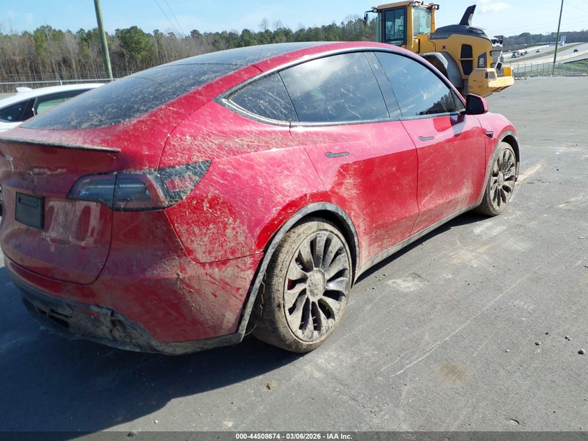 Vin: 7saygdef1nf413589, lot: 45005430, tesla model y performance dual motor all-wheel drive 20224