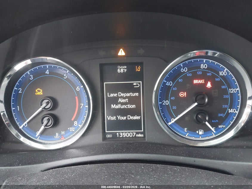 2017 TOYOTA COROLLA SEDAN 1.8L I-4 DOHC, VVT, 132HP