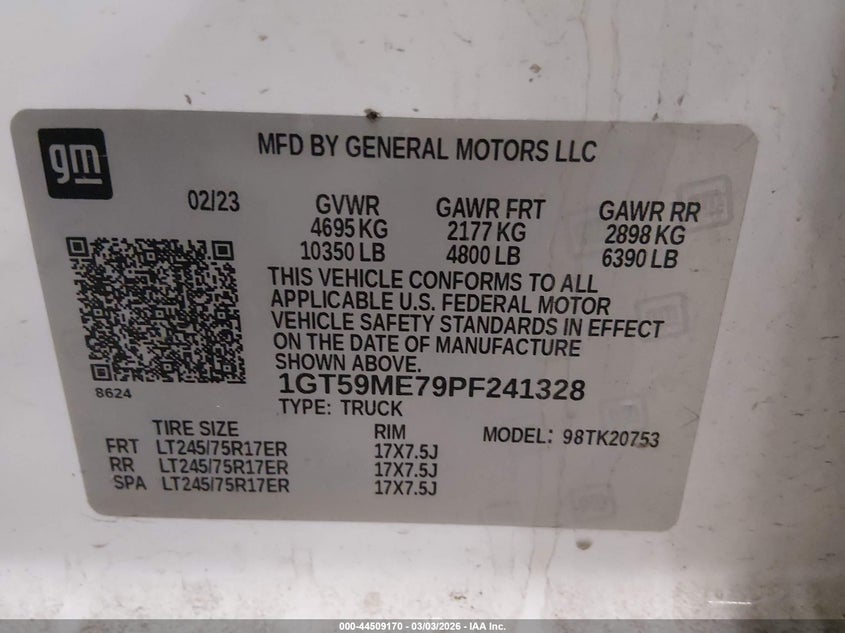 2023 GMC SIERRA 2500HD auction photo 8