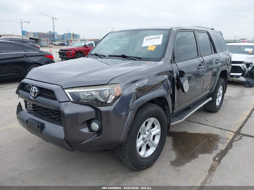 Vin: jtezu5jr8g5119705, lot: 45006340, toyota 4runner sr5 20162