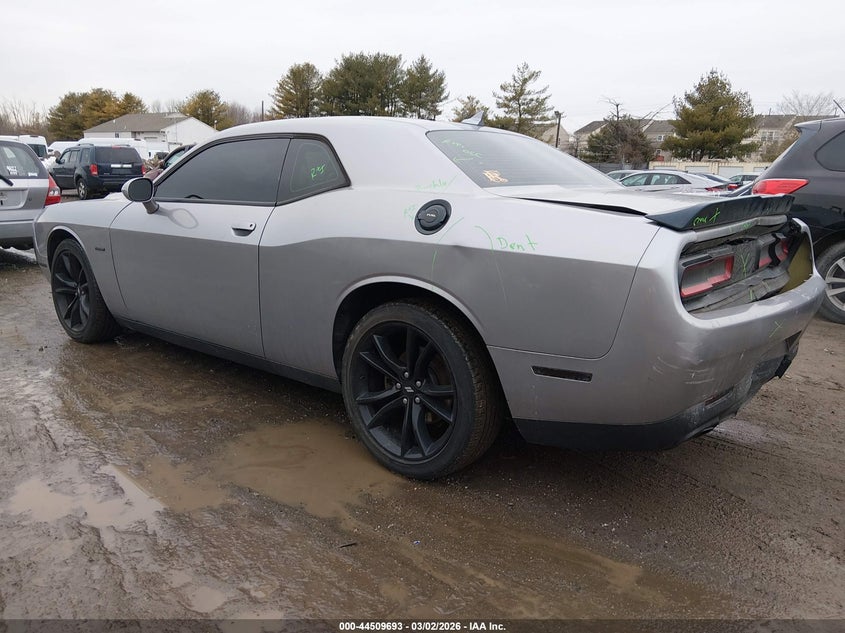 Vin: 2c3cdzbt0hh651783, lot: 45006449, dodge challenger r/t 20173