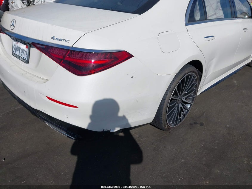2022 Mercedes-Benz S 500 4Matic VIN: W1K6G6DBXNA076479 Lot: 44509990
