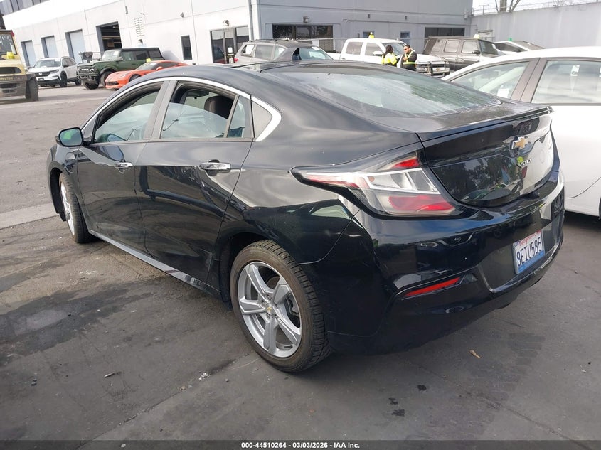 Vin: 1g1rc6s57ju113389, lot: 45007020, chevrolet volt lt 20183