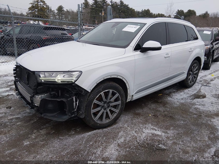 Vin: wa1laaf7xjd052793, lot: 45007544, audi q7 3.0t premium 20182