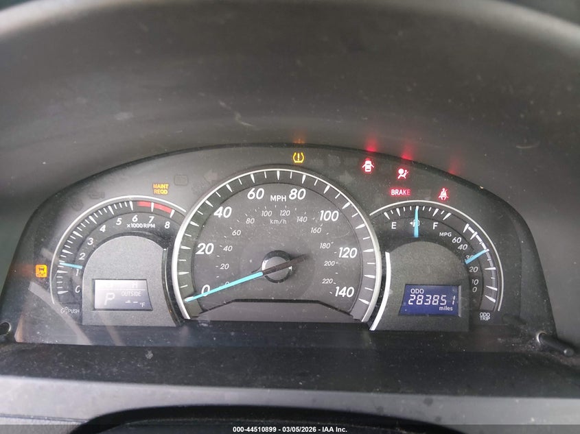 TOYOTA CAMRY 2012 VIN 4T1BF1FK6CU042851