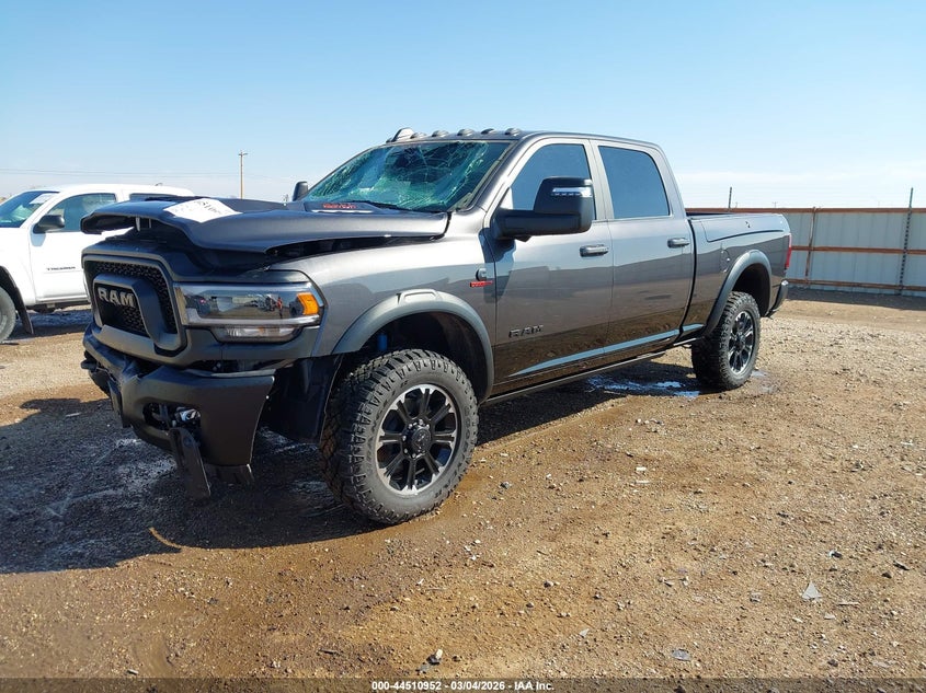 Vin: 3c6ur5el1pg634650, lot: 45007713, ram 2500 power wagon rebel  4x4 6'4 box 20232