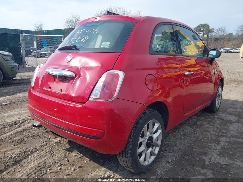 Vin: 3c3cffkr0ht530255, lot: 45007772, fiat 500 pop 20174