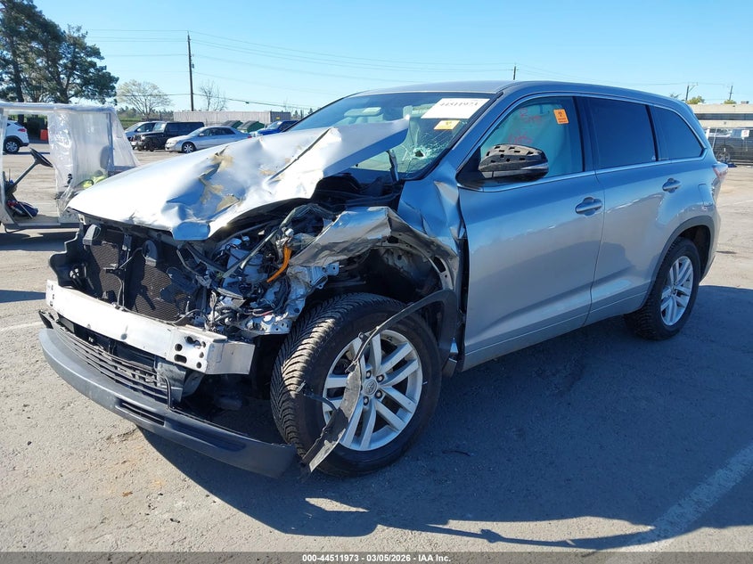 Vin: 5tdzarfh3es006479, lot: 45008734, toyota highlander le 20142