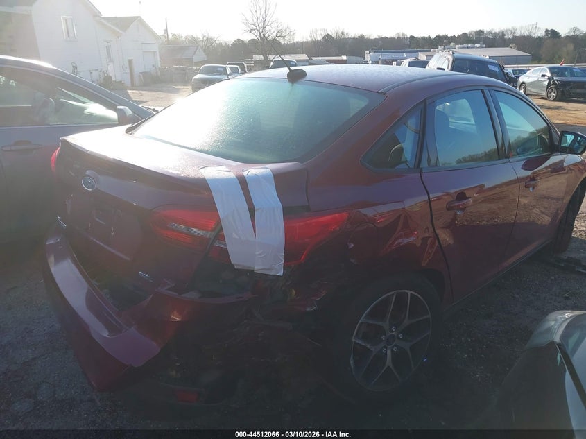 Vin: 1fadp3h25hl318880, lot: 45008827, ford focus sel 20174