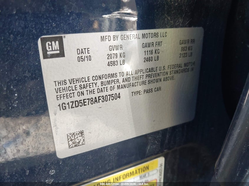 2010 Chevrolet Malibu Lt