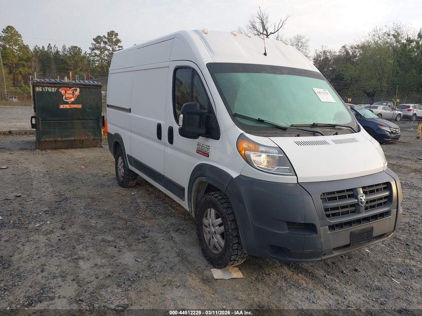 2018 RAM PROMASTER 2500 HIGH ROOF 136 WB
