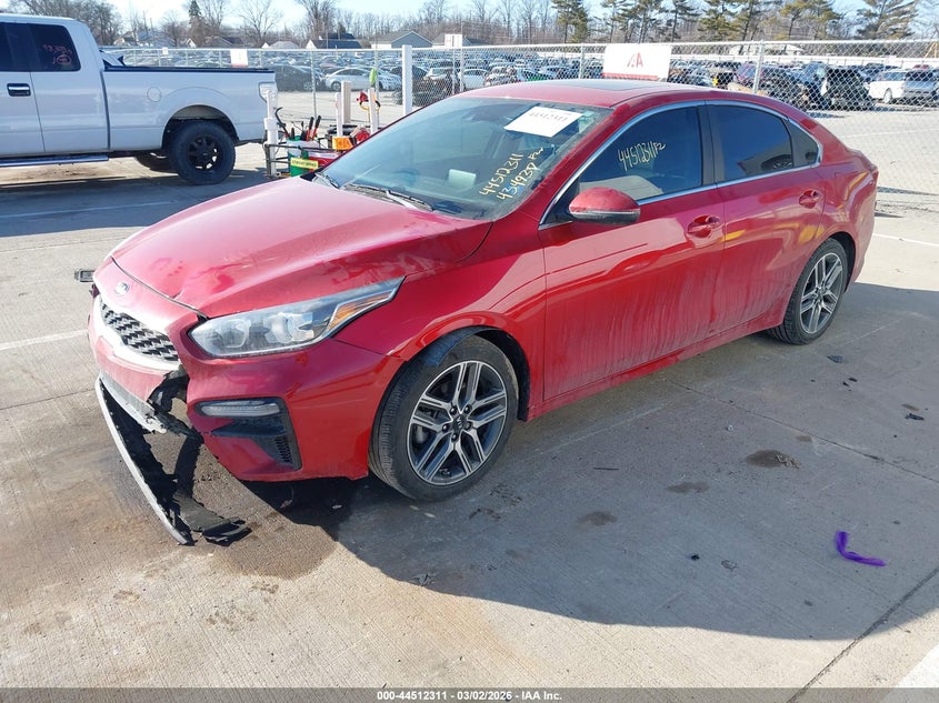 Vin: 3kpf54ad6me283361, lot: 45009072, kia forte ex 20212