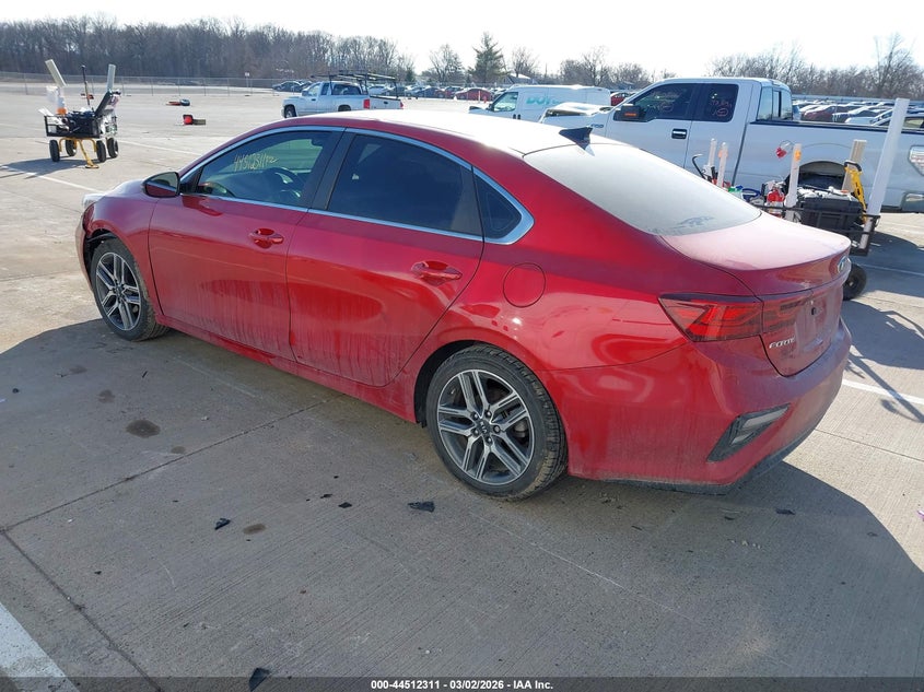 Vin: 3kpf54ad6me283361, lot: 45009072, kia forte ex 20213