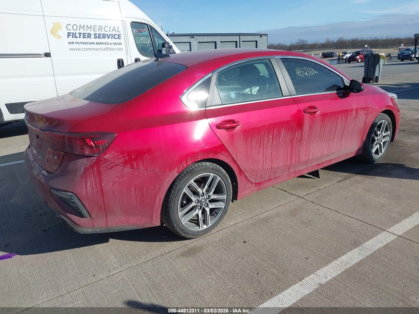 Vin: 3kpf54ad6me283361, lot: 45009072, kia forte ex 20214