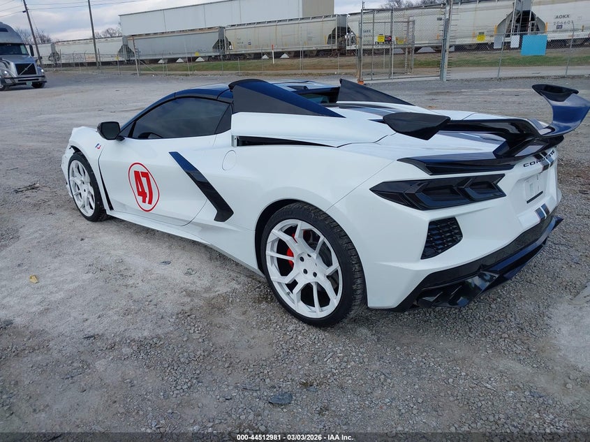 Vin: 1g1yb3d40m5114786, lot: 45009742, chevrolet corvette stingray rwd  2lt 20213