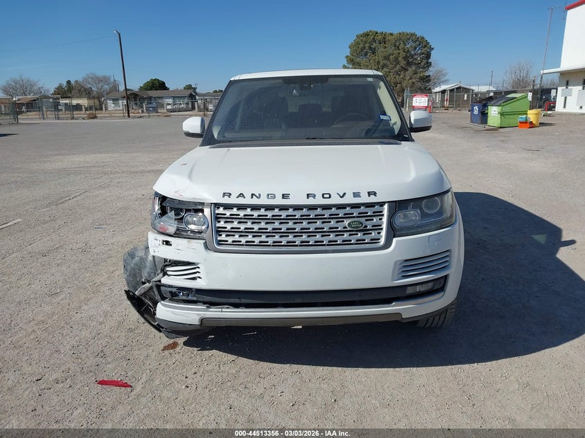 2016 Land Rover Range Rover 3.0L V6 Supercharged Hse VIN: SALGS2PF0GA310483 Lot: 44513356