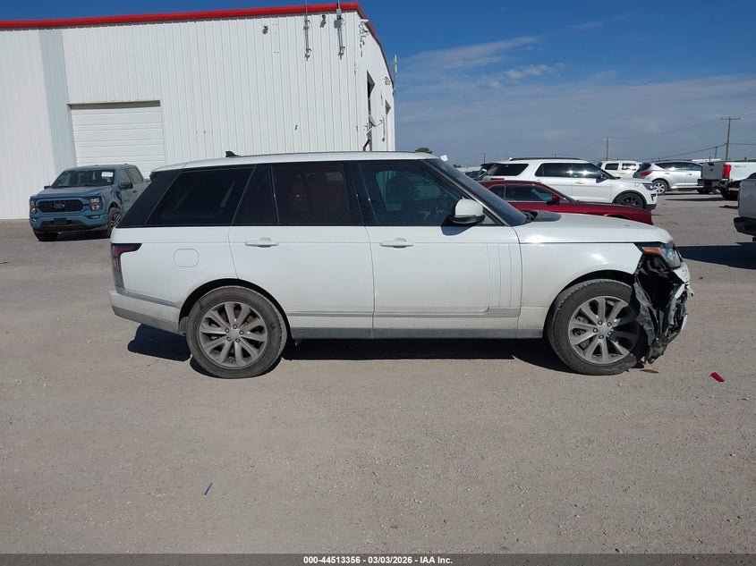 2016 Land Rover Range Rover 3.0L V6 Supercharged Hse VIN: SALGS2PF0GA310483 Lot: 44513356