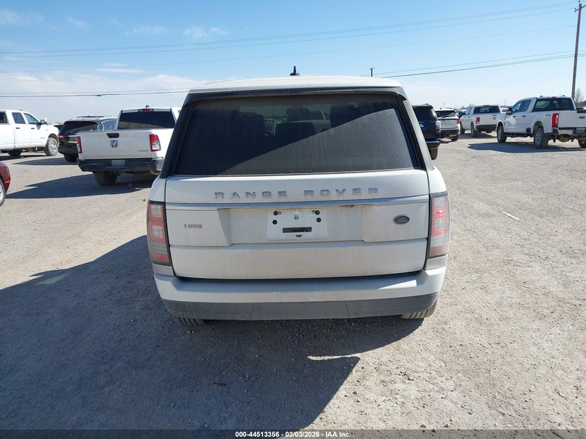 2016 Land Rover Range Rover 3.0L V6 Supercharged Hse VIN: SALGS2PF0GA310483 Lot: 44513356
