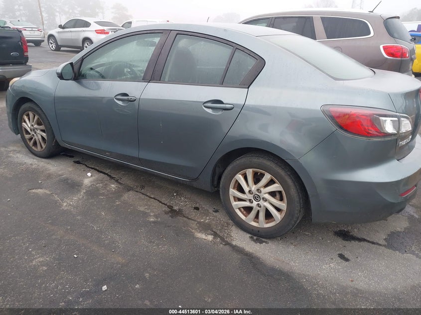 Vin: jm1bl1v7xd1747763, lot: 45010362, mazda mazda3 i touring 20133