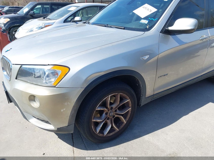 2012 BMW X3 3.0 xDrive35I silver Lot 111044513678 Vin 5UXWX7C5XCL975984