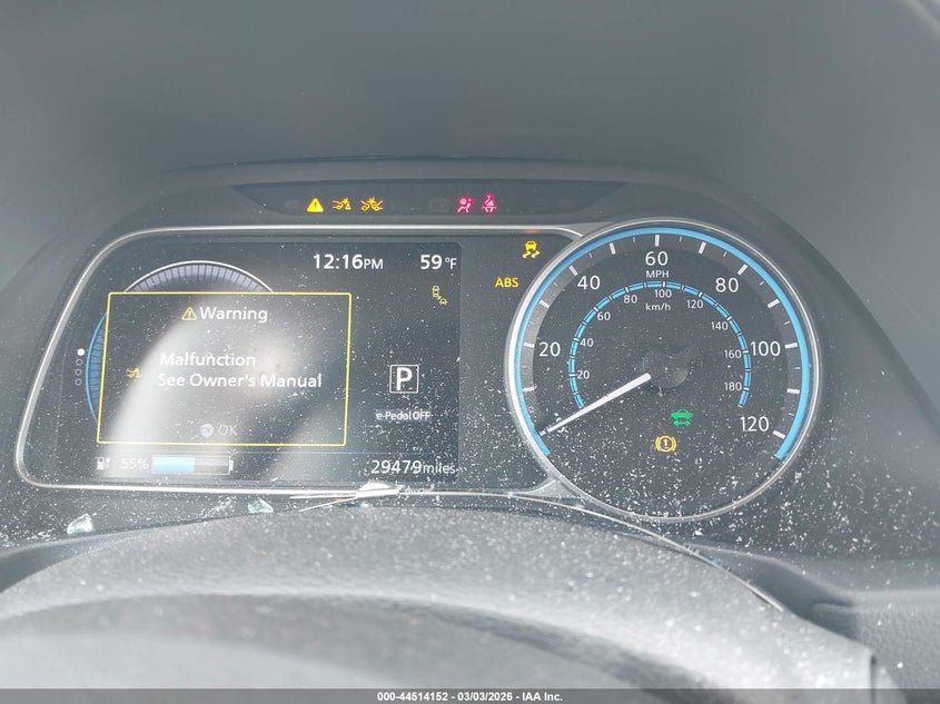 2021 Nissan Leaf Sl Plus 62 Kwh VIN: 1N4BZ1DV9MC554397 Lot: 44514152