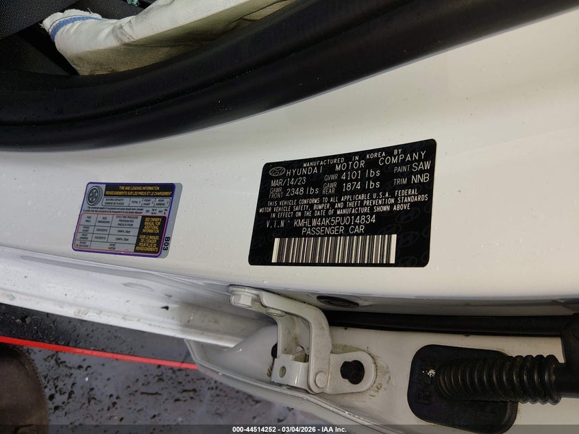 2023 Hyundai Elantra N VIN: KMHLW4AK5PU014834 Lot: 44514252