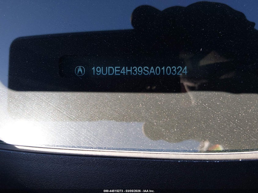 2025 Acura Integra A-Spec VIN: 19UDE4H39SA010324 Lot: 44515273