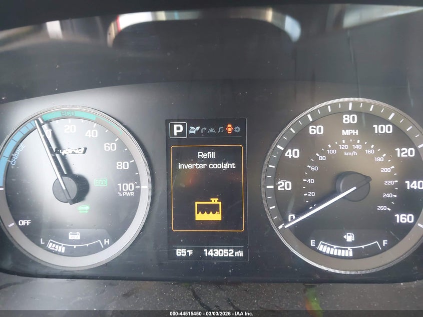 VIN KMHE34L14HA050765 2017 HYUNDAI SONATA HYBRID LIMITED