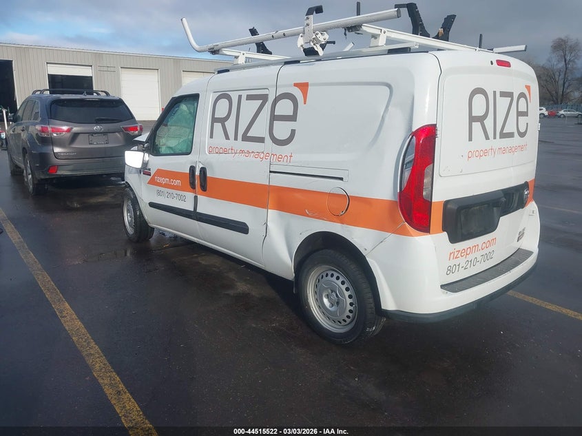 Vin: zfbhrfab7n6w54240, lot: 45012283, ram promaster city cargo van 20223