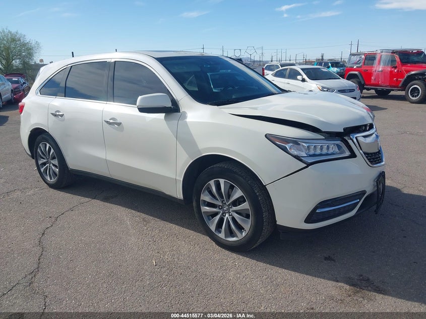 2016 ACURA MDX TECHNOLOGY   ACURAWATCH PLUS PACKAGES/TECHNOLOGY PACKAGE