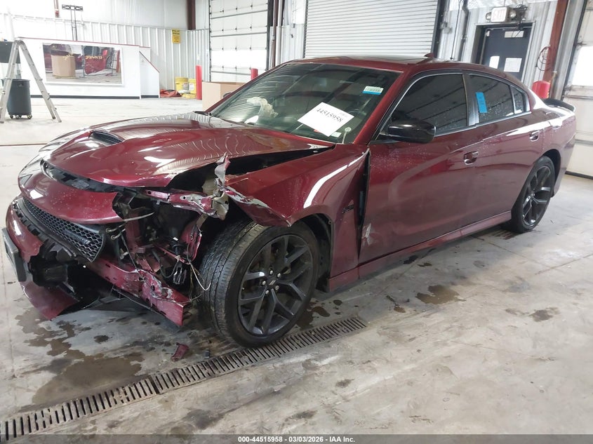 Vin: 2c3cdxct7ph576923, lot: 45012719, dodge charger r/t 20232