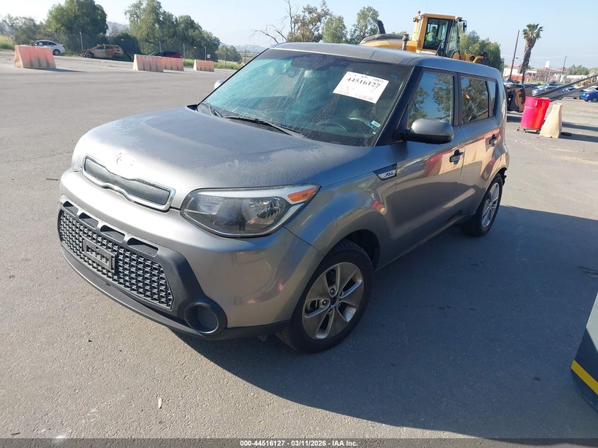 Vin: kndjn2a25g7343194, lot: 45012888, kia soul 20162