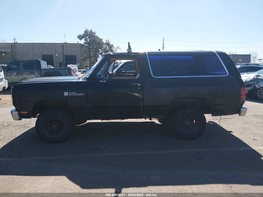 1988 Dodge Ramcharger Aw-100 VIN: 3B4GW12W3JM805197 Lot: 44516237