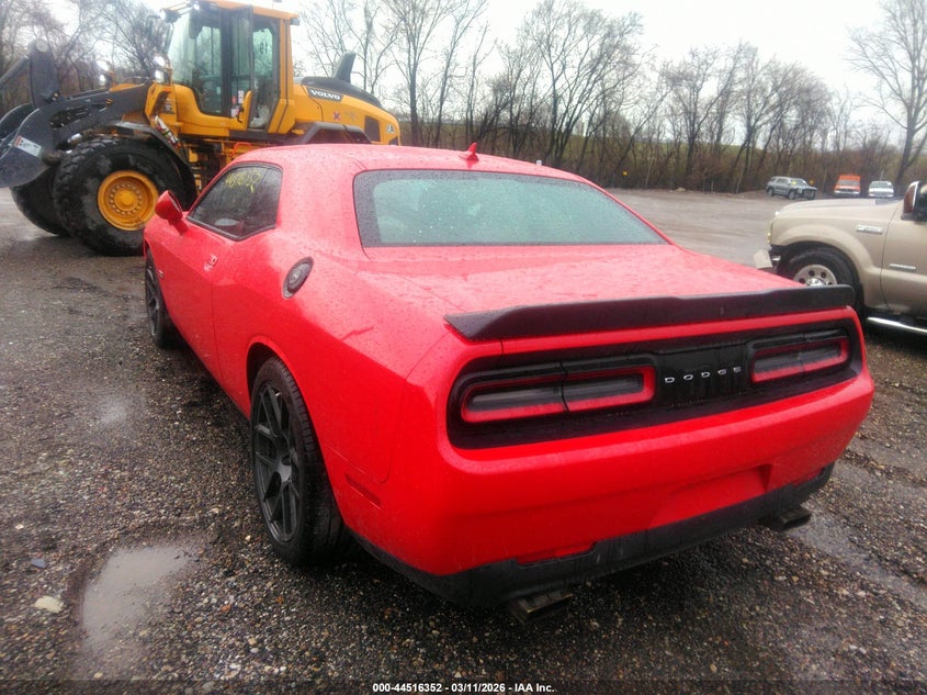 Vin: 2c3cdzfjxgh299576, lot: 45013113, dodge challenger r/t scat pack 20163