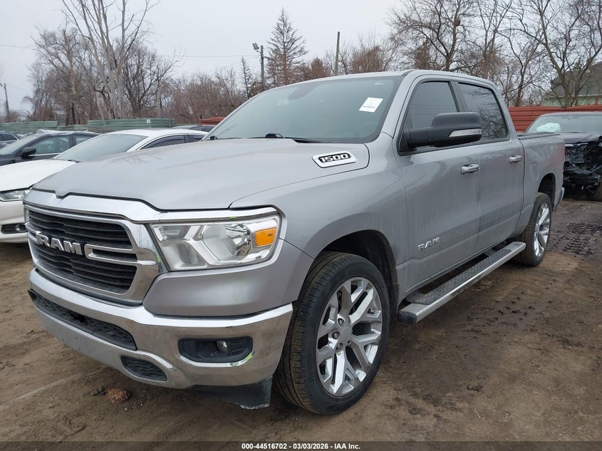 Vin: 1c6rrffg2kn728081, lot: 45013463, ram 1500 big horn/lone star  4x4 5'7 box 20192