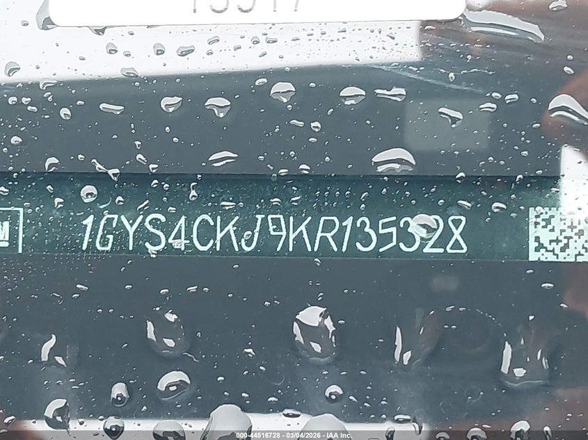 2019 Cadillac Escalade Premium Luxury VIN: 1GYS4CKJ9KR135328 Lot: 44516728