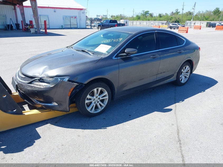 Vin: 1c3cccab6fn571336, lot: 45014220, chrysler 200 limited 20152