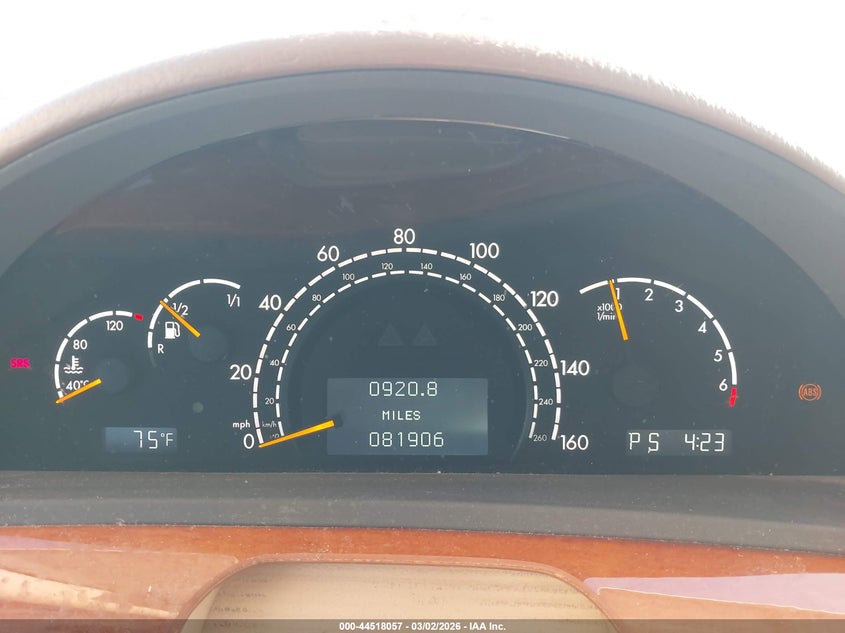 2001 Mercedes-Benz S 430 VIN: WDBNG70J61A189945 Lot: 44518057