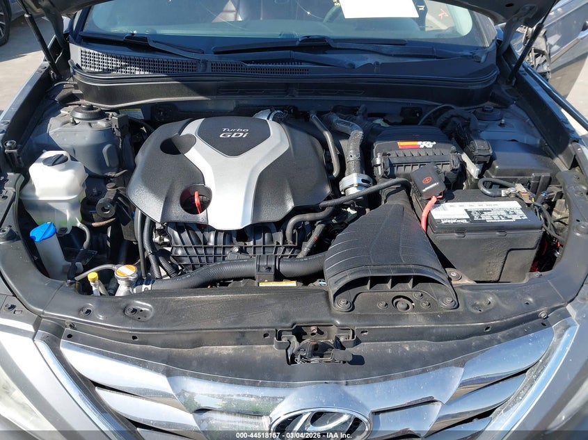 2012 Hyundai Sonata 2.0 Se 2.0T grey Lot 111044518157 Vin 5NPEC4AB5CH452456