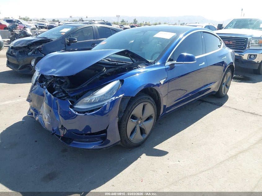 Vin: 5yj3e1ea5kf486072, lot: 45015676, tesla model 3 long range/mid range/standard range/standard range plus 20192