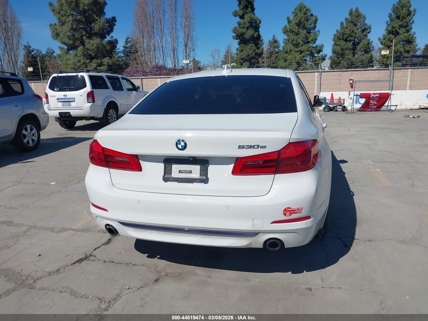 2018 BMW 530E Iperformance VIN: WBAJA9C56JB251301 Lot: 44519474