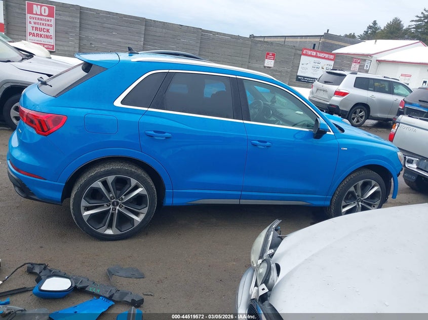 2020 Audi Q3 Prestige 45 Tfsi S Line Quattro Tiptronic VIN: WA1FECF36L1023581 Lot: 44519572