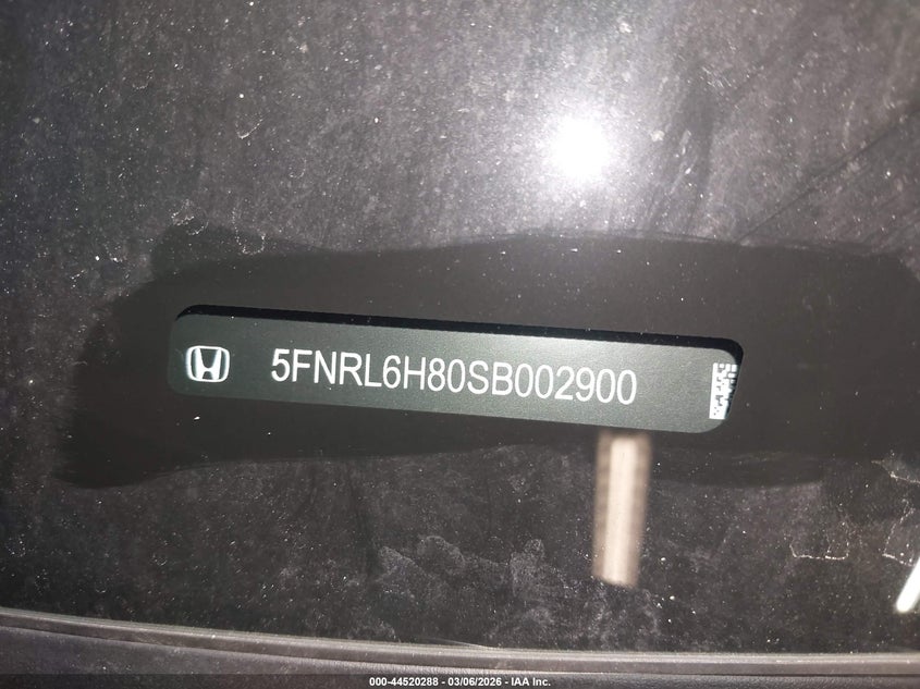 VIN 5FNRL6H80SB002900 2025 HONDA ODYSSEY TOURING