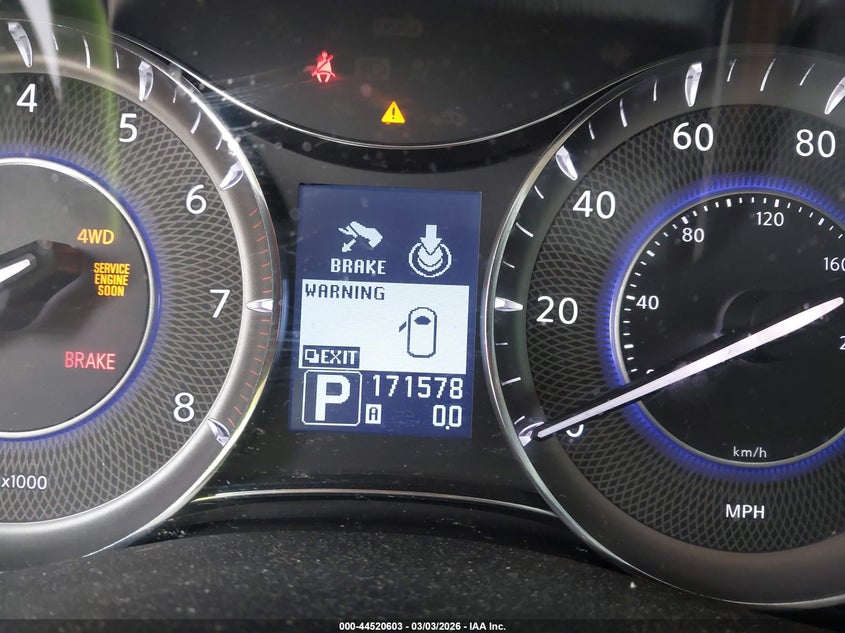 2012 Infiniti Qx56 VIN: JN8AZ2NC0C9315779 Lot: 44520603